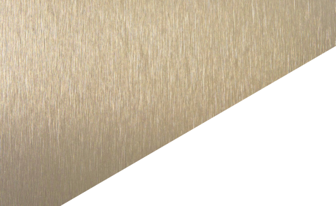 Métal Bronze Brossé<br/>1 face/1 face équilibrée blanc